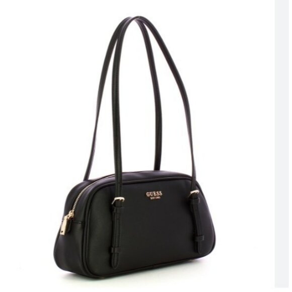 GUESS Cerelia faux-leather small shoulder bag - BLACK - Picture 1 of 15